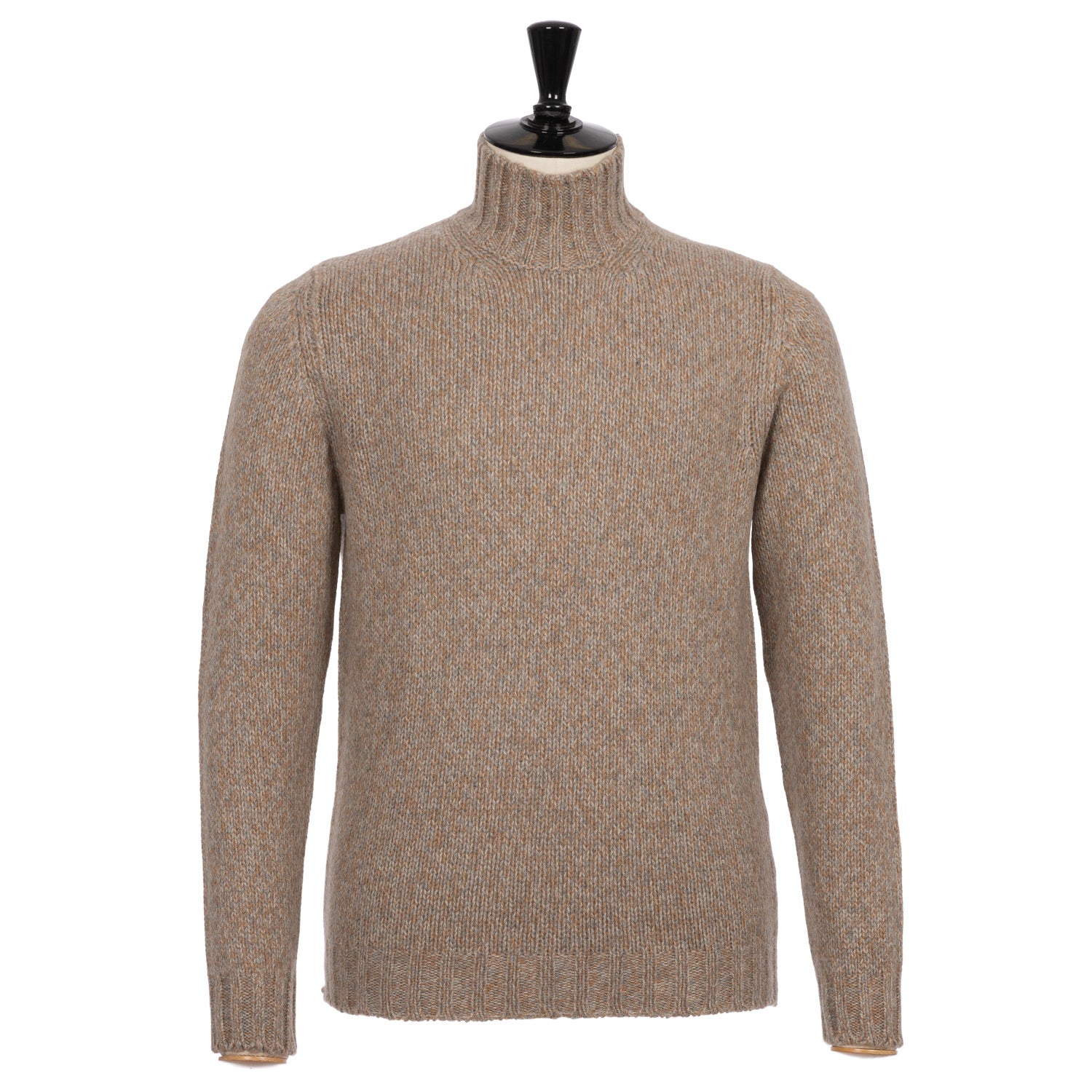 Stand-Up Collar Sweater "Ondo" made from Baby Alpaca Wool
